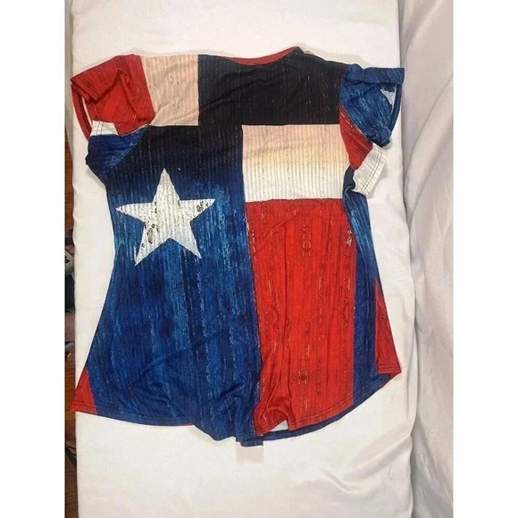 LILY by Firmiana Blouse Womens 3X Top Patriotic NWT - Picture 4 of 6